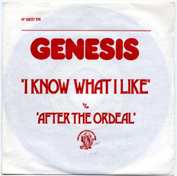 GENESIS - I know what i like / After The ordeal - 7inch x 1