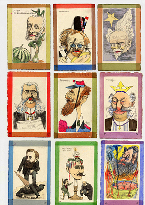 Cartes postales caricatures Orens